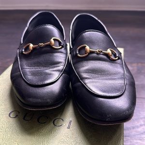 Gucci Agnello Plonge Horsebit Loafers